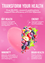 Load image into Gallery viewer, It Girl Snack - Superfoods Greens Gummies in Pink Starburst Flavor