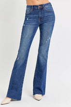 Load image into Gallery viewer, RISEN Full Size Distressed Mid Rise Flare Jeans Plus Size