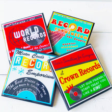 Load image into Gallery viewer, Classic Record Shop Drink Coaster Set