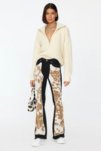 Load image into Gallery viewer, GJG Denim Rodeo Bell Bottom Jean Brown Cow Hide