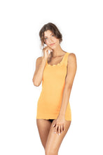 Load image into Gallery viewer, BASIC COTTON Free Spirit Premium Quality 100% Cotton Women's Lace Trim Tank Top Made in Italy