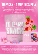Load image into Gallery viewer, It Girl Snack - Superfoods Greens Gummies in Pink Starburst Flavor