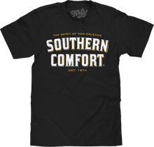 Load image into Gallery viewer, Southern Comfort SOCO Whiskey Logo T-Shirt- Black