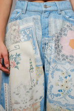 Load image into Gallery viewer, Emily Ann: Petticoat Patch Barrel Leg Jeans