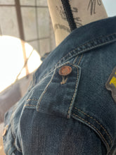 Load image into Gallery viewer, Upcycled Denim Jacket Nirvana