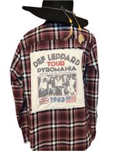 Load image into Gallery viewer, Upcycled Def Leppard Flannel Medium