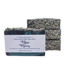 Load image into Gallery viewer, Natural Goat Milk Soap | Charcoal Exfoliating Scrub | Blue Moon PM Cleanse