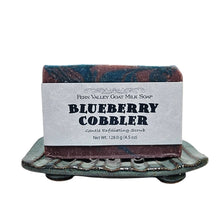 Load image into Gallery viewer, Natural Goat Milk Soap | Exfoliating Scrub | Blueberry Cobbler