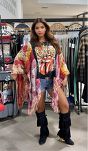 Load image into Gallery viewer, Butterfly Top “Rolling Stones” Fringed