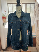 Load image into Gallery viewer, Upcycled Denim Jacket Nirvana