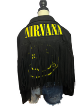 Load image into Gallery viewer, Repurposed Faux Suede Jacket Nirvana (Large)