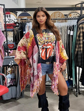 Load image into Gallery viewer, Butterfly Top “Rolling Stones” Fringed