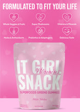 Load image into Gallery viewer, It Girl Snack - Superfoods Greens Gummies in Pink Starburst Flavor