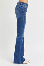 Load image into Gallery viewer, RISEN Full Size Distressed Mid Rise Flare Jeans Plus Size
