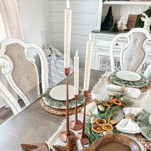 Load image into Gallery viewer, Copper Finish Cast Iron Taper Candle Holders, Set of Three