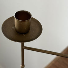 Load image into Gallery viewer, Freestanding Antique Iron Candelabra, Set of Two