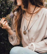 Load image into Gallery viewer, 1969 Woodstock Stage Peace Sign Pendant Necklace