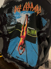 Load image into Gallery viewer, Def Leppard High 'n' Dry Patch Distressed Denim Jacket, Oversized Large