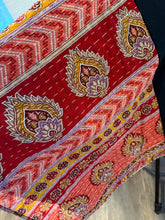 Load image into Gallery viewer, Butterfly Top “Flock of Seagulls Kantha Sleeve Poncho