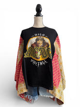 Load image into Gallery viewer, Butterfly Top “AC/DC Kantha Sleeve Poncho