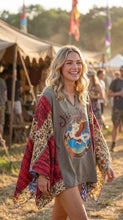 Load image into Gallery viewer, Butterfly Top “Steve Miller Band Kantha Sleeves Poncho