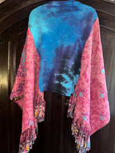 Load image into Gallery viewer, Butterfly Fringed Top “LED Zeppelin Kantha Sleeves Poncho