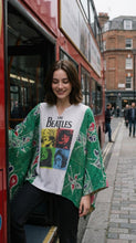 Load image into Gallery viewer, Butterfly Top “Beatles Kantha Sleeves Poncho