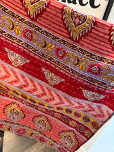 Load image into Gallery viewer, Butterfly Top “Flock of Seagulls Kantha Sleeve Poncho