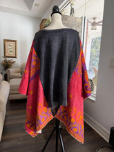 Load image into Gallery viewer, Butterfly Sweatshirt “Soul Rider Kantha Sleeve Poncho