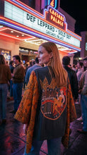 Load image into Gallery viewer, Butterfly Top “Def Leppard Kantha Sleeves