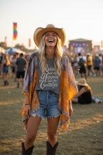 Load image into Gallery viewer, Butterfly Top “Hippies & Cowboys Kantha Sleeves Poncho