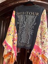 Load image into Gallery viewer, Butterfly Fringed Top “Bon Jovi Kantha Sleeves Poncho