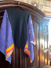 Load image into Gallery viewer, Butterfly Top “Poison Kantha Sleeves Poncho