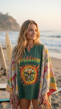 Load image into Gallery viewer, Butterfly Fringed Top “Sublime Kantha Sleeves Poncho