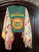 Load image into Gallery viewer, Butterfly Fringed Top “Sublime Kantha Sleeves Poncho
