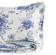 Load image into Gallery viewer, Toile Reversible Cotton Quilt Set