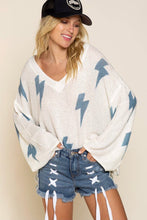 Load image into Gallery viewer, Lightening Crashes Summer Sweater