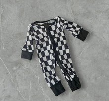 Load image into Gallery viewer, Checker | bamboo romper
