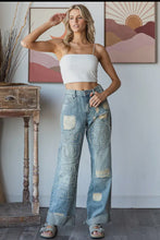 Load image into Gallery viewer, Washed Peace Denim
