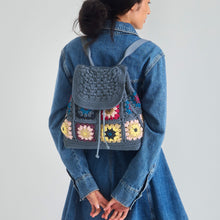 Load image into Gallery viewer, Sayulita Backpack - Hand Crochet - Maritime Multi Patch
