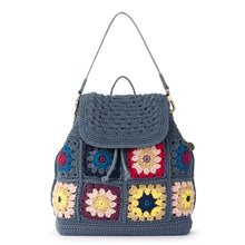 Load image into Gallery viewer, Sayulita Backpack - Hand Crochet - Maritime Multi Patch
