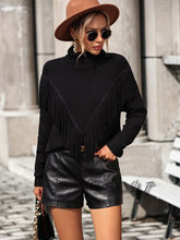 Load image into Gallery viewer, Fringe Turtleneck Sweater
