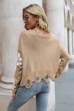 Load image into Gallery viewer, Celestial Blossom Distressed Sweater
