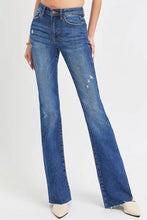 Load image into Gallery viewer, RISEN Full Size Distressed Mid Rise Flare Jeans Plus Size
