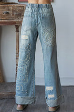 Load image into Gallery viewer, Washed Peace Denim
