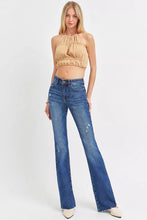 Load image into Gallery viewer, RISEN Full Size Distressed Mid Rise Flare Jeans Plus Size
