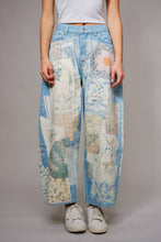 Load image into Gallery viewer, Emily Ann: Petticoat Patch Barrel Leg Jeans
