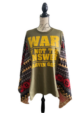 Load image into Gallery viewer, “War is not the Answer” Festival Poncho
