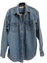 Load image into Gallery viewer, Upcycled Levi’s Denim Shirt Montgomery Gentry
