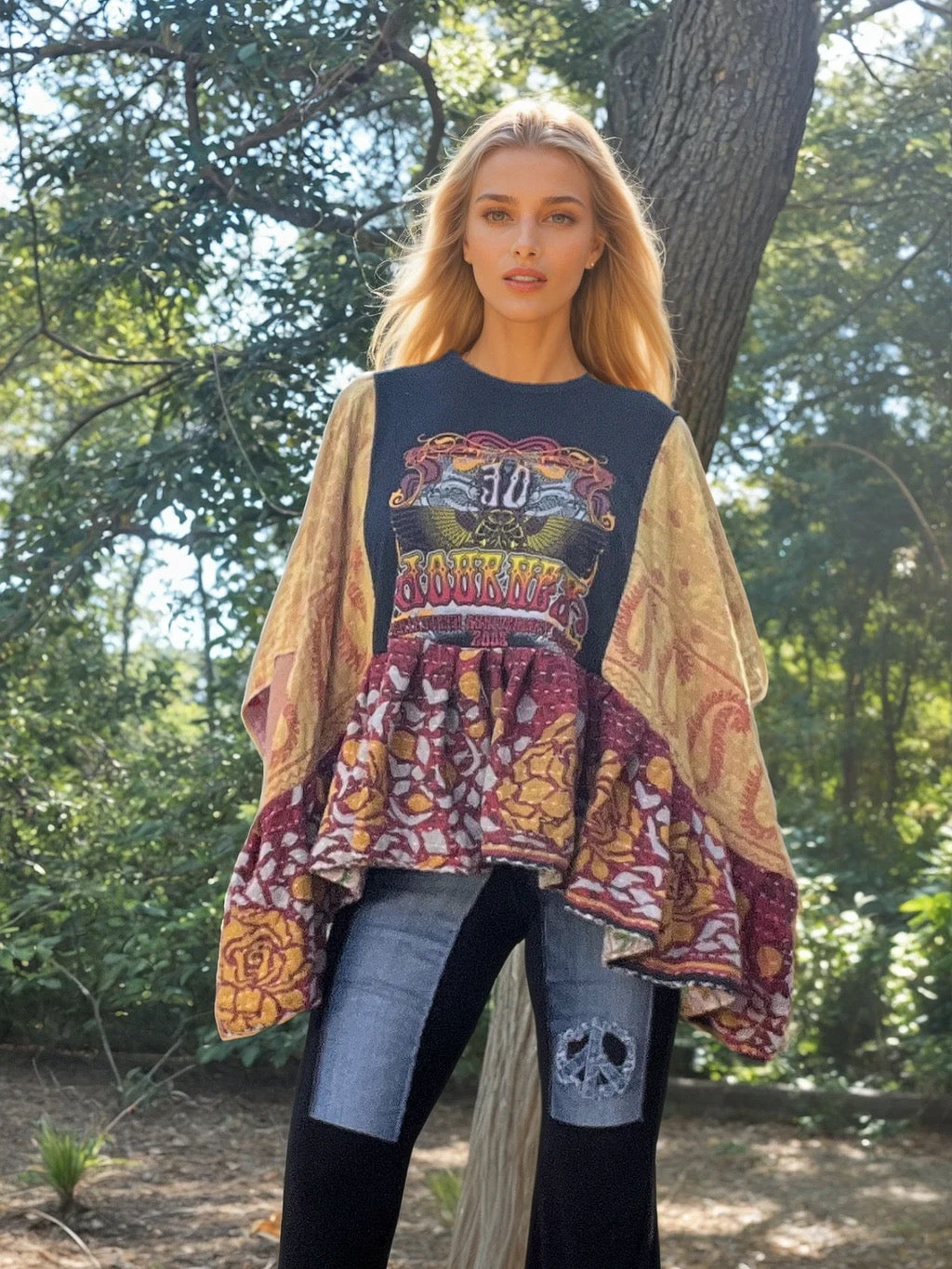 Butterfly Ruched Top “Journey”
